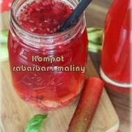 Kompot rabarbarowo-malinowy