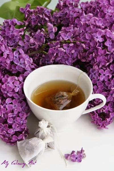 Herbatka z fioletowego bzu