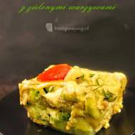 Zapiekanka ziemniaczana z zielonymi warzywami alla lasagne