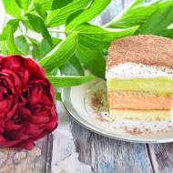 Ciasto z czerwonego i zielonego Kubusia