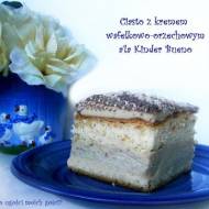 Ciasto z kremem wafelkowo-orzechowym a'la Kinder Bueno