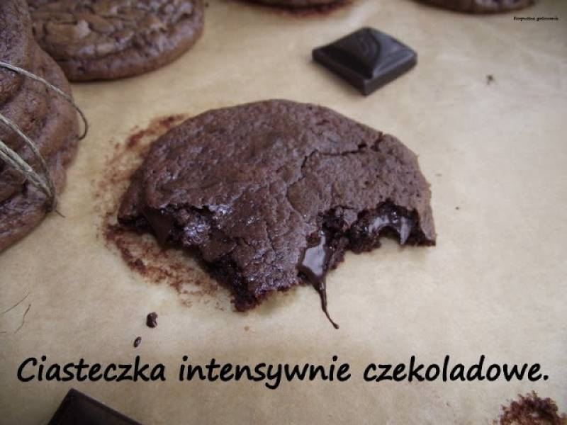Ciasteczka intensywnie czekoladowe.