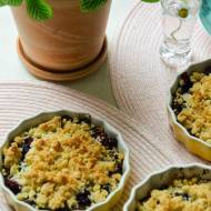 Crumble z rabarbarem