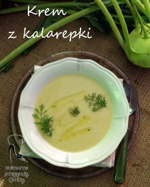 Zupa krem z kalarepki z zielonym pesto