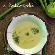 Zupa krem z kalarepki z zielonym pesto