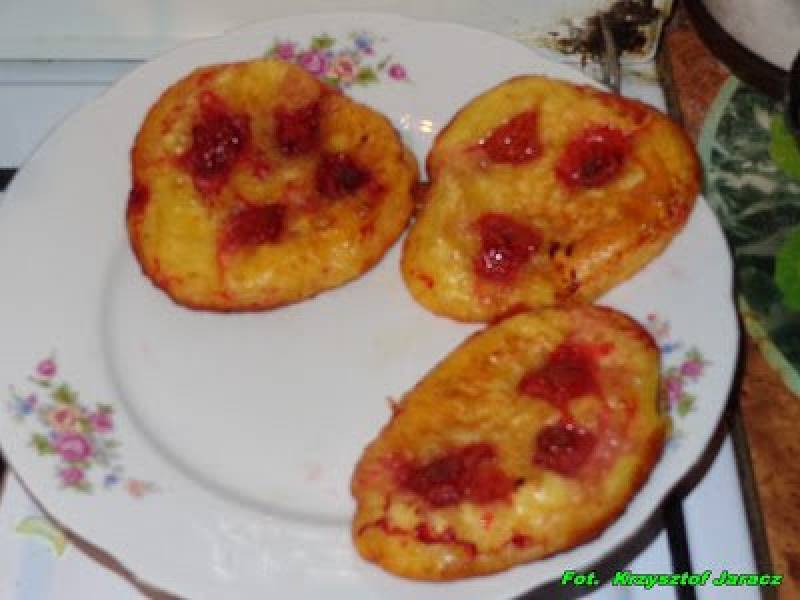Blinki serowo - truskawkowe.