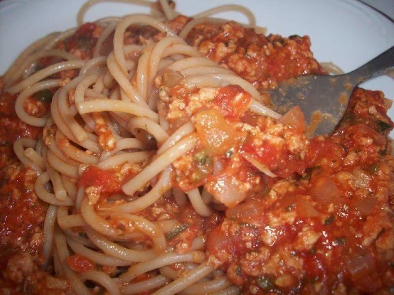 Wegetariańskie spaghetti
