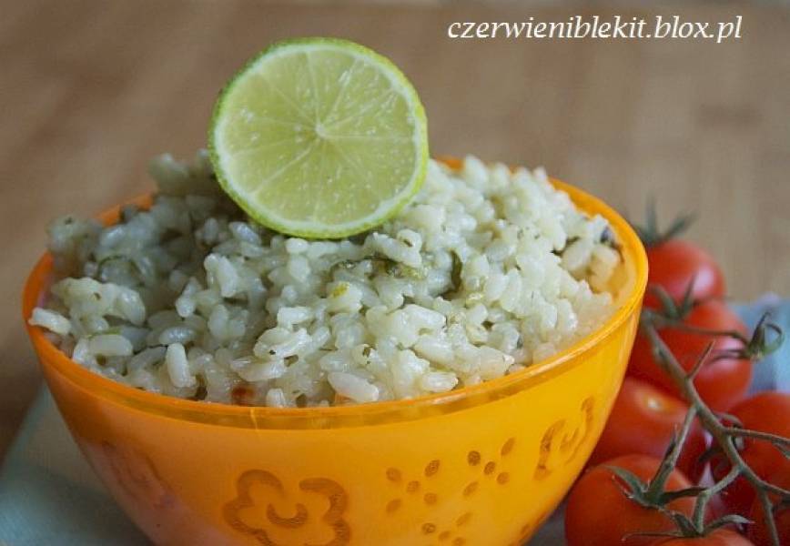 Risotto limonkowe z czosnkiem niedżwiedzim