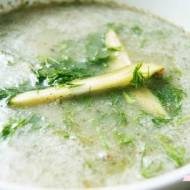 Miętowa zupa z ogórków małosolnych