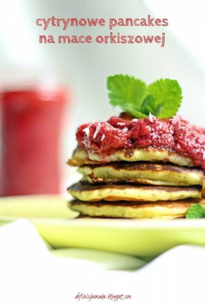 Cytrynowe pancakes na mące orkiszowej