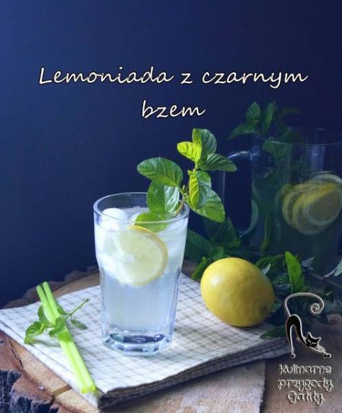 Lemoniada z kwiatami czarnego bzu