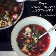 Zupa kalafiorowa z botwinką