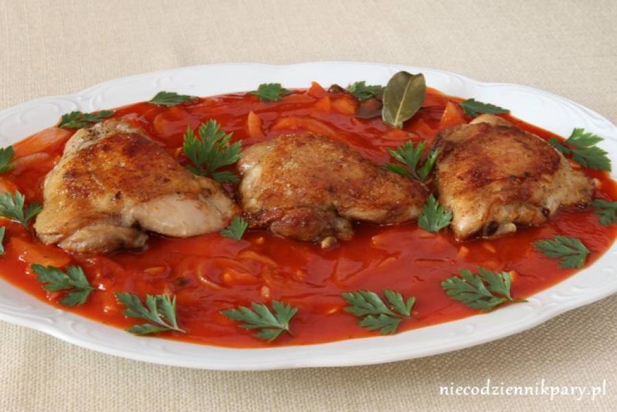 Udka kurczaka w pomidorach