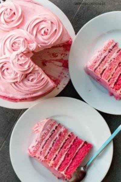 Tort różowy