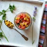 Salsa z kukurydzą i świeżymi  pomidorami
