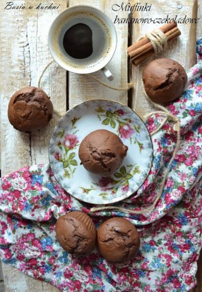 Muffinki bananowo-czekoladowe wedługł Nigelli Lawson