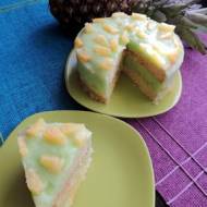 Tort ananasowo - jabłkowo - miętowy
