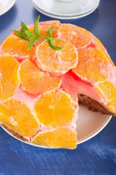 Tort z pomarańczami i bitą śmietaną- Kuppeltorte i witaj przygodo :-)