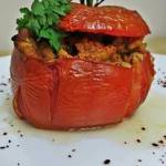 Pomidory faszerowane wieprzowiną z pieprzem syczuańskim
