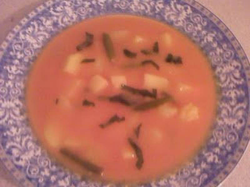 Zupa z fasolki szparagowej po gospodarsku