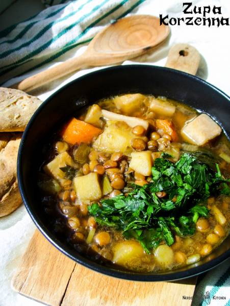 ZUPA KORZENNA – GOTHIC – zupa z warzyw korzeniowych i soczewicy