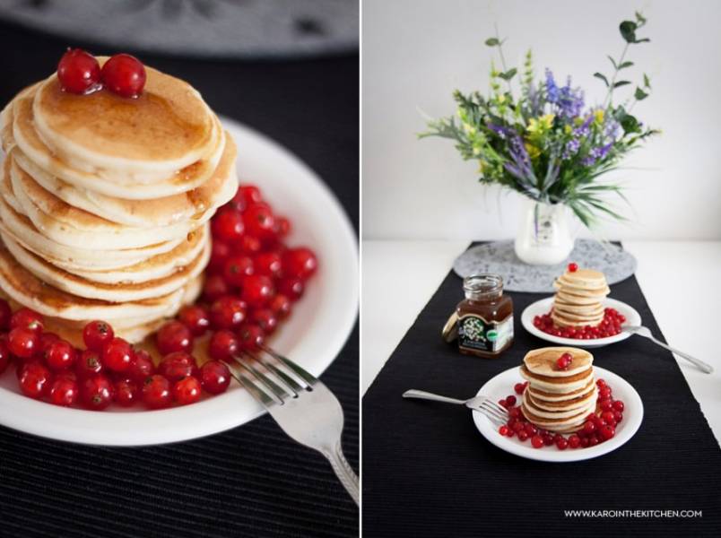 Puszyste i delikatne pancakes z mleka i jogurtu