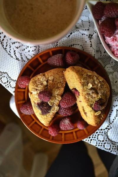 Kukurydziane scones.