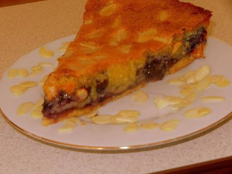 Tarta angielska Bakewell z borówkami