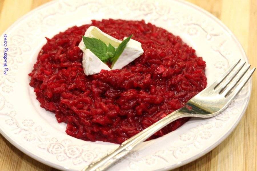 Buraczane risotto