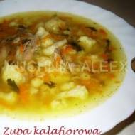 Zupa kalafiorowa z makaronem wg Aleex