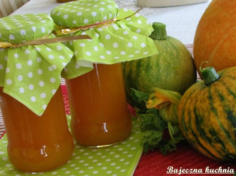 Dżem z dyni z nutą pomarańczy