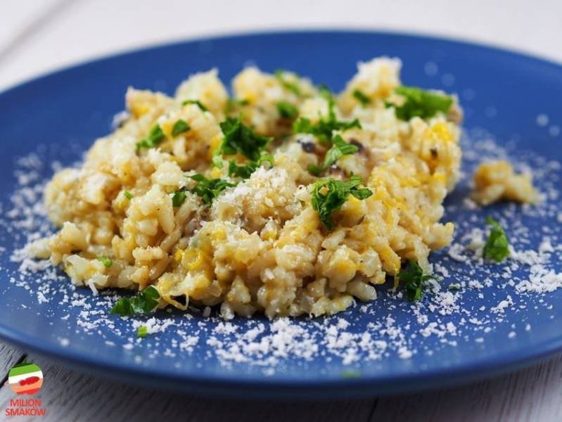 Risotto dyniowo-pieczarkowe