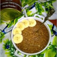Zapiekana karobowo-bananowa owsianka - zdrowe śniadanie pełne naturalnej słodyczy