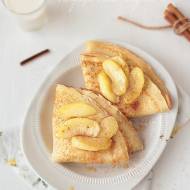 Naleśniki cynamonowe z serkiem i karmelizowanymi jabłkami - „Mleczne śniadanie na rozpoczęcie roku szkolnego”
