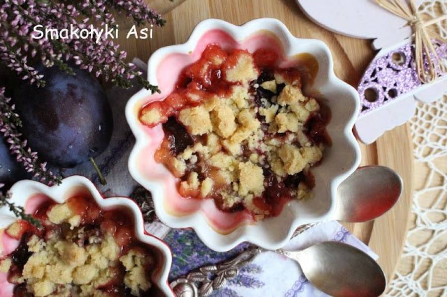 Najprostsze crumble ze śliwkami