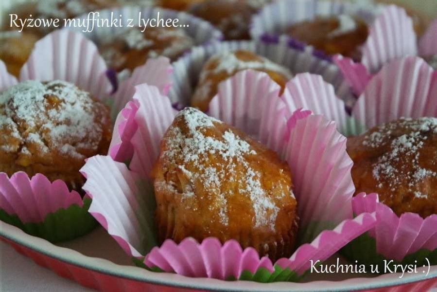 Ryżowe muffinki z lychee (liczi)