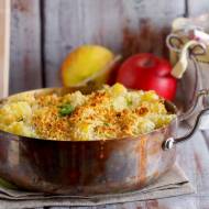 Polędwiczka zapiekana w kremowym sosie z jabłkami / Creamy pork tenderloin baked with apples