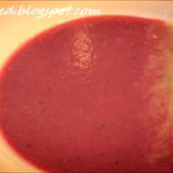 Słodka śliwkowo-gruszkowa zupa krem // Sweet plum and pear soup