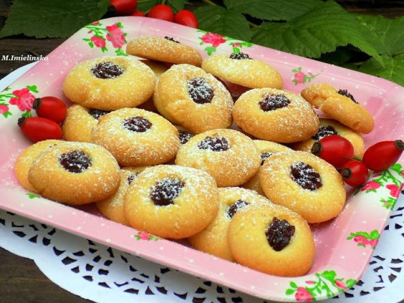 ciasteczka z różanym oczkiem  (bez jajek)