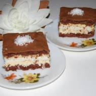 Ciasto kokosowo-kakaowe z masą serową