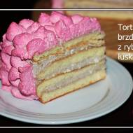 Tort brzdąc z rybią łuską