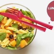 Lunchbox #4 - bezglutenowy makaron z pomidorami i oliwkami