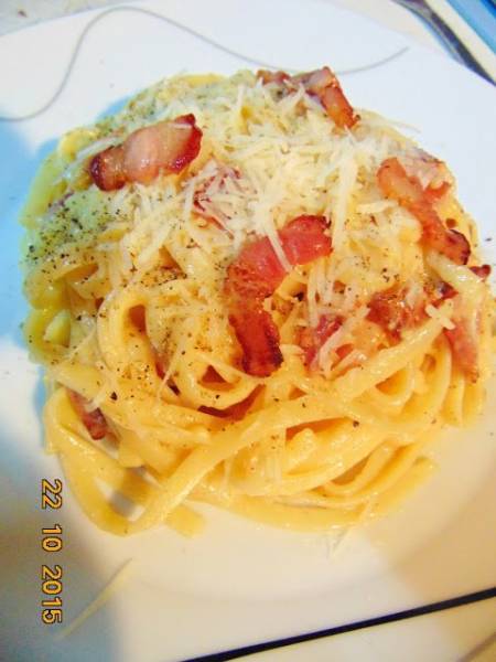 Prawdziwe Włoskie Spaghetti Carbonara