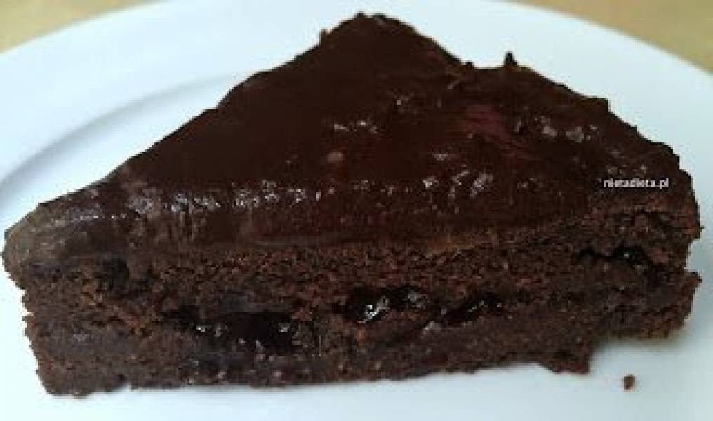 Ciasto czekoladowe z czekoladą :) bez laktozy, bez mąki pszennej