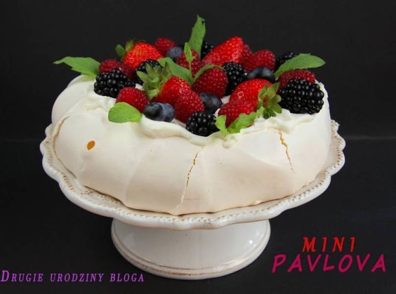 Mini Pavlova, na Urodziny Bloga.