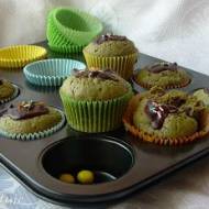 Muffiny z zieloną herbatą, czekoladą i nutą cytryny