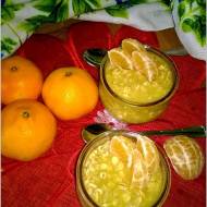 Ananasowy kisiel owsiano-jęczmienny z mandarynkami
