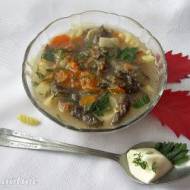 Zupa ze świeżych grzybów (z makaronem)