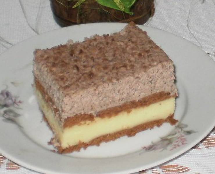 torcik królowej, pyszne ciasto bez pieczenia z pianką i herbatnikami :-)
