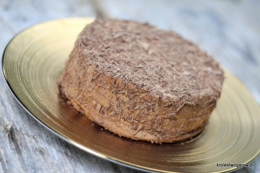 tort makowy z kremem czekoladowym, bezglutenowy